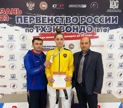 Рязанка завоевала медаль юниорского первенства России по тхэквондо